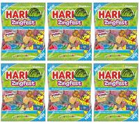 Multipack Sweet Bundle for NewHaribo's Zingfest Fizzy Fruit Flavour 150g Pack Of 6 Love A Treat Share Gift For Adults and Kids By Experts Supplies Ltd