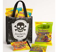 Multipack Sweet & Trick or Treat Bags - Fruity Jelly Sweet Gifts for Kids Party Favour Pack, Birthday, Christmas Halloween Gifts (Mix Gold Bears, Sour Sparks, Twin Snakes, Soda Twist & Tangfastics)