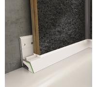 Multipanel Classic Wall Panel SEAL Kit including 1.85m Strip and Silicone Sealant 310ml | White | Plastic | 11mm