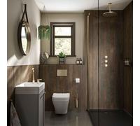 Multipanel Linda Barker Salvaged Plank Elm Wall Panel Unlipped 2400 x 900mm