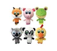 Dog Toy, Plush Knobby Noggins, Assorted, 4-In. -43225