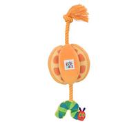 Multipet Eric Carle Very Hungry Caterpillar Plush Orange with Rope Dog Toy