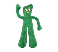 Multipet Gumby Dog Plush Toy - Squeaky Dog Toy for All Dogs - Extra Soft Plush Dog Toy w/Flexible Legs & Arms - Stuffed Animal Dog Toy for Cuddling & Playing - Cute Dog Pet Toy (9", Green)