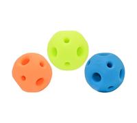 Multipet Happy Pet Breeze Ball Dog Toy - Lightweight Breathable Ball with Rounded Holes for Airflow and Easy Breathing - Floats on Water and Bounces for Fetch and Swim Play - Durable and Non Toxic
