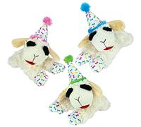 Multipet Lamb Chop with Birthday Hat Dog Toy