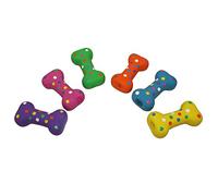 Multipet Dog Toy Polka Dot Latex Plush Filled 4-Inch