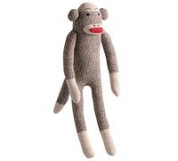 Multipet Sock Monkey Plush Dog Toy, Small, Medium and Large Breeds