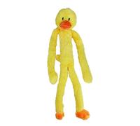 MULTIPET Swingin' Slevin Duck Plush Dog Toy Soft Fun Squeaky Interactive Chewing Playing Fetch Cuddly Stuffed Animal Washable for All Breeds 27"
