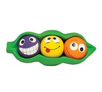 MULTIPET Three Peas in A Pod Latex Ball Dog Toy Durable Strong Tough Fun Squeaky Interactive Chewing Outdoor Playing for Large Medium Small Breeds