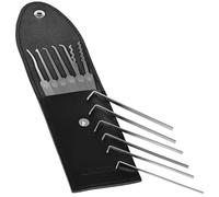 Multipick Elite 13 Profi Lockpick Set [13 Pieces] - Lock Picking Tools - German Precision - Lockpick Tools & Kit - For European Lock Cylinders - Black & Grey