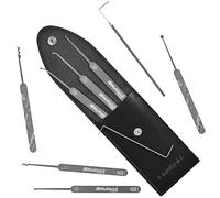 MULTIPICK Elite 9 Lock Pick Set - Professional Locksmiths Tool - Lockpicking kit for Beginners and Professionals - 9 Pieces - Stainless Steel - Made in Germany