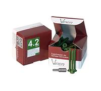 Multipick Pulling Screw 4.2 x 47 mm - 100 Pieces + 2 SIT20 Bit for Locksmith Lock Pull Tool - Original Viper Pull Screw