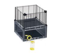 Ferplast Hamster Cage Extension, Mouse Cage MULTIPLA HAMSTER, Roof, Metal and Recycled Plastic