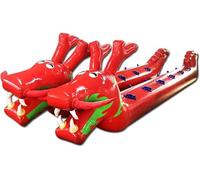 Multiplayer Lawn Games Inflatable Toys Outdoor Carnival Party 2-Piece Set(4 seats)