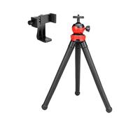 Multiple Angled Camera Phone Tripod With Retractable Clip Soft Bendable Hose 1/4" Screw Mount For Photography Stability Handheld Tripod For Photography
