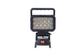 Multiple Angles 15 LED Work Light Handheld Rechargeable Spotlights for 18V Tool Batteries with USB Charging Capability Portable Spotlights Hand