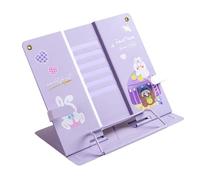 Multiple Angles Metal Book Holder with Nonslip Base Foldable Structure Ideal for Home Office Desk Organization Book Holder Tray