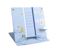 Multiple Angles Metal Book Holder with Nonslip Base Foldable Structure Ideal for Home Office Desk Organization Book Holder Tray