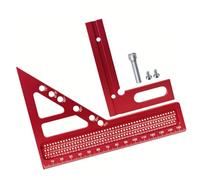 Multiple Angles Woodworking Square Measuring Ruler, 22.5-90 Degree Aluminum Measurings Protractors Layout Tool Woodworking Square Protractors
