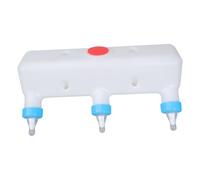 Multiple Animal Milk Dispenser with 3 Silicone Nipple Hanging Feeder for Pig Lamb Farm Tool Hygienic Livestock Feeding Bottle
