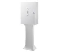 Multiple Cable Entry Lock Box for Outdoor EV Charger, Lockable with Extended Base, Galvanized Steel, Safe and Practical, High Compatibility