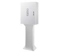 Multiple Cable Entry Lock Box for Outdoor EV Charger, Lockable with Extended Base, Galvanized Steel, Safe and Practical, High Compatibility