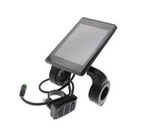 Multiple Center Impermeable Head LCD Color Instrument ABS Building 20°C~60°C Operating Extent 2.2CM Handlebars Fit USB Charging Connection Color LCD Screen Tachometer for EMAIL Cycle