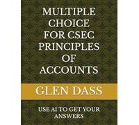 MULTIPLE CHOICE FOR CSEC PRINCIPLES OF ACCOUNTS