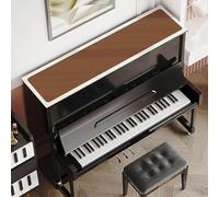 Multiple Colors PVC Leather Piano Runner Mat, Customizable Size Piano Protection Mat Easy To Clean, Green Pink Bule Brown Water Proof & Anti-slip Upright Pianos Top Pad(Style-4,14x60in)