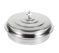Multiple Compartment Stainless Steel Communion Tray for Worship Services 39 Hole Design Includes Protective Covers Smooth Supplies Serving Tray