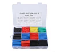 Multiple Count Heat Shrink Tube Sleeve Assortment 280 560 580 750 pcs for Flexible Project Requirements (580pcs)