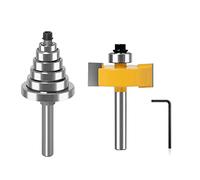 Multiple Depths Rabbet Router Bit With 6 Bearings Replacement Woodworking Tools For Wood Work Project Art Craft Bearings