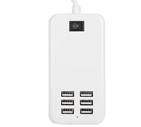 Multiple Device Charging Station, 4 USB Port Portable Fast Charging Station, 30W Desktop Charger Adapter for Home Office Travel(UK)