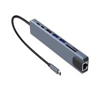Multiple Device Compatible Type C Hubs With 4K HDMI2.0 USB And Charging Ethernet Port For Enhanceds Connectivitys
