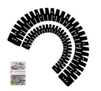 Multiple Directional Silicone Sewing Guide for Curved Edging Profession Hemming Ruler with Pre Marking Positioning Holes High Temperatures Resistant Hemming Tool