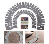 Multiple Directional Silicone Sewing Guide for Curved Edging Profession Hemming Ruler with Pre Marking Positioning Holes High Temperatures Resistant Hemming Tool