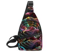 Multiple DNA Strings Sling Bag for Women Men Backpack Fanny Pack Crossbody Chest Travel Shoulder Belt Bags Purse Handbag