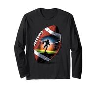 Multiple Exposure Art American Football Footballer Long Sleeve T-Shirt