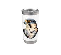 Multiple Exposure Art Falcon Falcons Stainless Steel Insulated Tumbler