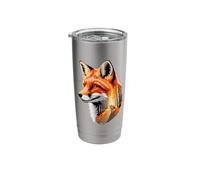 Multiple Exposure Art Fox Foxes Stainless Steel Insulated Tumbler