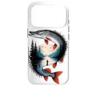 Multiple Exposure Art Northern Pike Angler Fisherman Fishing Case for iPhone 17 Pro