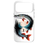 Multiple Exposure Art Northern Pike Angler Fisherman Fishing Case for iPhone 17 Pro Max