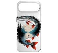 Multiple Exposure Art Northern Pike Angler Fisherman Fishing Case for iPhone Air