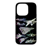Multiple F-14 Tomcat Jet Fighters Full Spectrum Colorful Case for iPhone 14 Pro