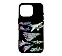 Multiple F-14 Tomcat Jet Fighters Full Spectrum Colorful Case for iPhone 16 Pro