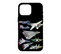 Multiple F-14 Tomcat Jet Fighters Full Spectrum Colorful Case for iPhone 16 Pro Max