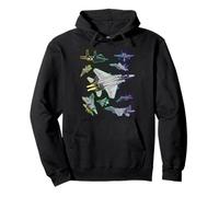 Multiple F-15 Eagle Jet Fighters Full Spectrum Pullover Hoodie