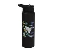 Multiple F-15 Eagle Jet Fighters Full Spectrum Stainless Steel Insulated Water Bottle