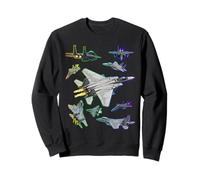 Multiple F-15 Eagle Jet Fighters Full Spectrum Sweatshirt
