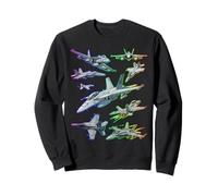 Multiple F-18 Jet Fighters Full Spectrum Sweatshirt